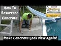 How To Resurface A Concrete Patio Using Rapid Set NewCrete Concrete Resurfacer