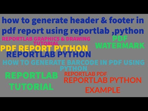 Reportlabreportlab Python Tutorialhow To Generate Header Footer In Pdf Using Pythonpart52