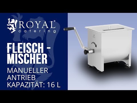 Video - Fleischmischer - 16 L - Edelstahl - manuell