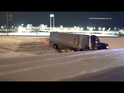Multiple Accidents in the Winter Storm in Dayton, Ohio