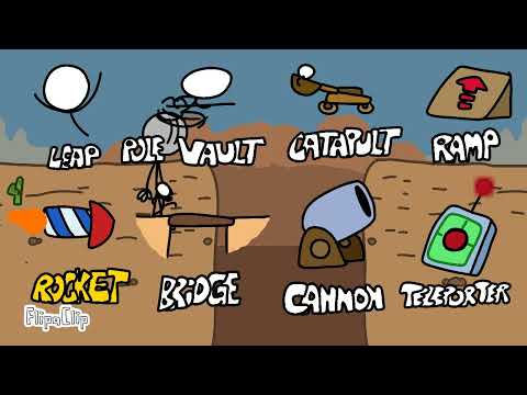 Crossing the Pit | Henry Stickmin animação por (antônio riquelme 30)