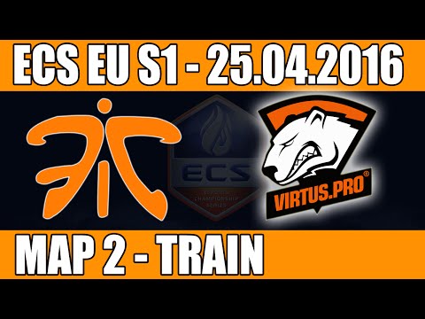 Fnatic vs Virtus.Pro | Map 2 (Train) ECS EU Season 1 2016 CS:GO Week 2 (25.04.2016)