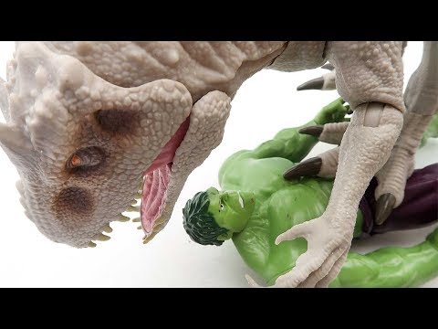 Dinosaur King Indominus VS Hulk & Spider-Man! Dinosaur Movie For Kids 공룡 헐크 대결