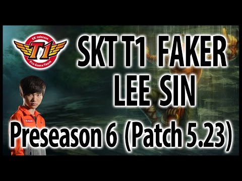 SKT Faker – Lee Sin jungle – Preseason 6, KR challenger ranked solo queue (2015.11.28)