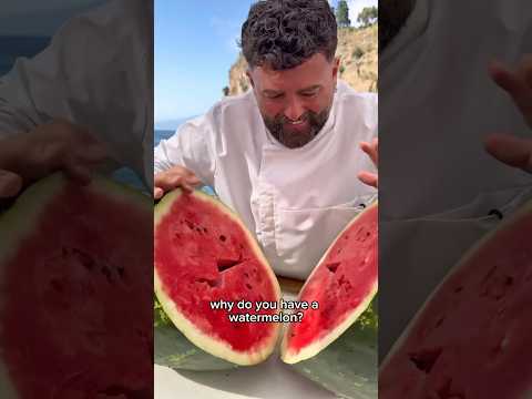 He made pizza with WATERMELON? @capuanovincenzo