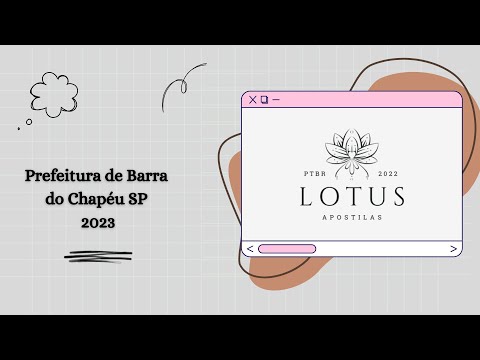 Apostila Prefeitura de Barra do Chapéu SP 2023 Psicólogo