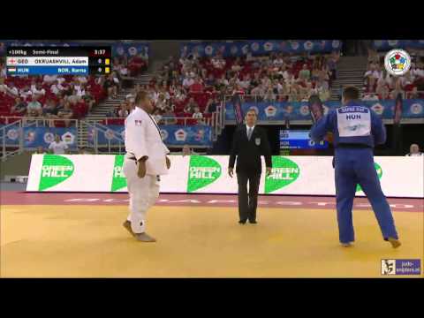 Judo 2014 Grand Prix Budapest: Okruashvili (GEO) - Bor (HUN) [+100kg] semi-final