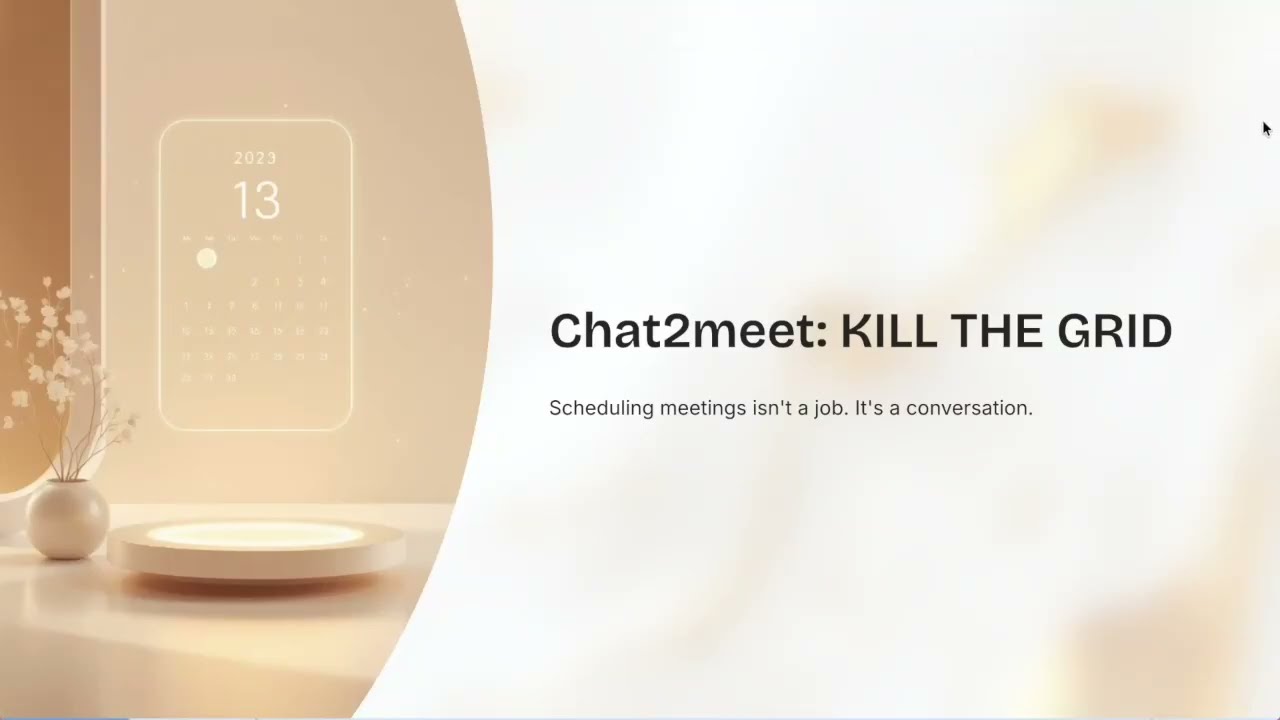Chat2Meet project preview