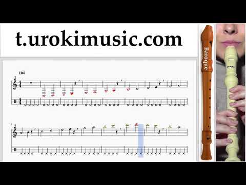วิธีการเล่นขลุ่ยรีคอร์เดอร์ (B.) Shakira - Me Enamoré ตัวโน๊ต ขลุ่ยรีคอร์เดอร์ บทเรียน ส่วนที่ 1