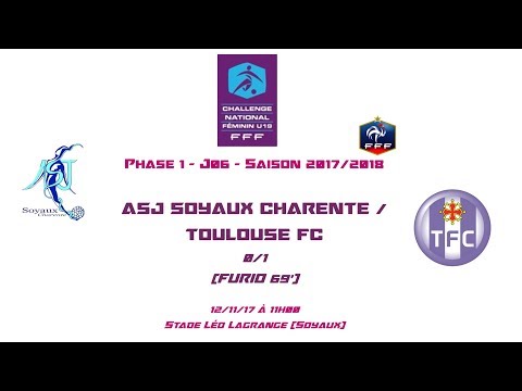 ChaU19 - 2017/2018 - Ph 1 - Gr E - J06 - ASJ Soyaux / Toulouse FC 0-1 - 12-11-17 - Le Replay (Court)