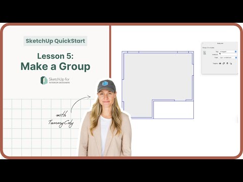 SketchUp QuickStart – Lektion 5: Eine Gruppe erstellen – Kostenloser SketchUp-Kurs