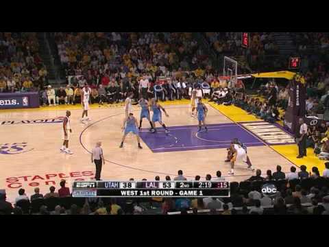 Jazz 100 @ Lakers 113 | Western Conference Quarter Finals Game 1 | Lakers start POs strong