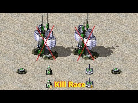 Flak Track vs Tank Destroyer vs Buildings: Kill Race - Red Alert 2