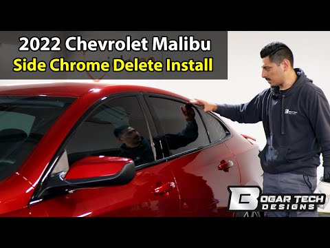 Chevrolet Malibu 2019-2025 Side Chrome Delete Install