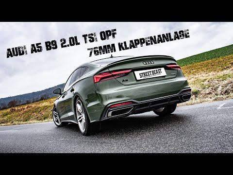 STREETBEAST Friedrich Motorsport Audi A5 B9 - F5 2.0l TFSI OPF 76mm Klappenanlage  Klappenauspuff