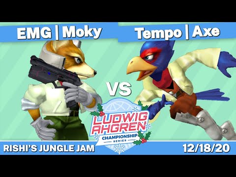 EMG | Moky (Fox) VS Tempo | Axe (Falco) - Quarters -  Rishi's Jungle Jam - 5 Days of Melee Day 5