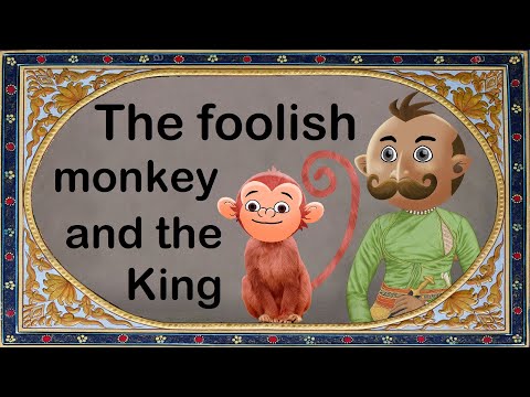 The foolish 🐵Monkey and the 👑King