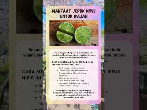 Jeruk nipis, si kecil yang punya banyak manfaat untuk wajah! 🍋✨ Siap bikin kulitmu lebih bersinar?