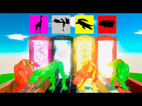 Choose The Mystery Door With Superheroes T-rex Dinosaurs in Jurassic World Dominion - ARBS Battle