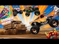 BeamNG Mud Recovery: Monster Jam Chains Drag a GIANT Dump Truck! | Zombie Island Adventure!