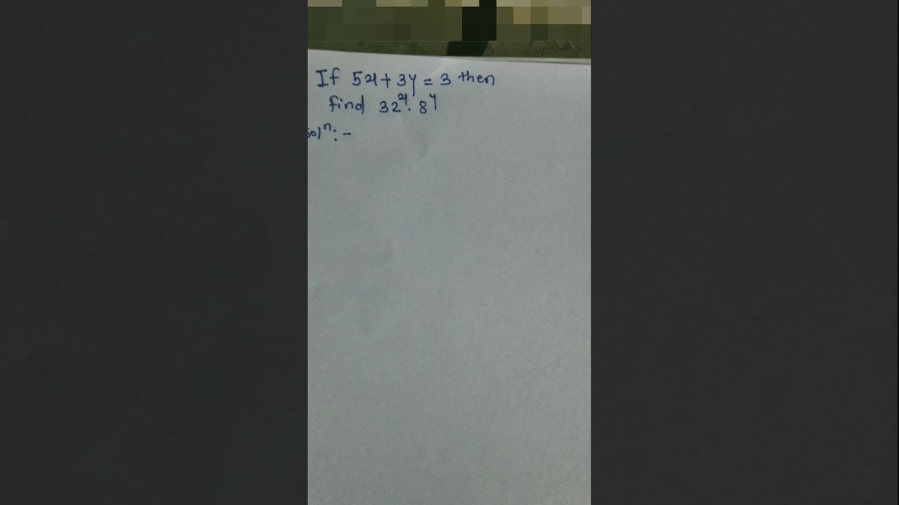 Exponential equation solution #maths #mathstricks #viral #shortsfeed #shorts #youtubeshorts