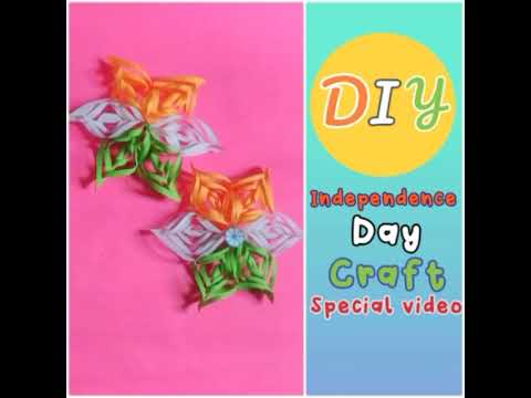 DIY independent day flower || special video || in bristi's ideas world....