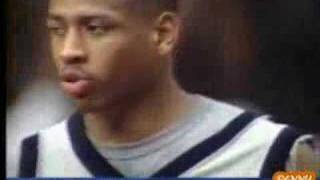 Allen Iverson 38pts Georgetown vs Miami Big East NCAA 95/96