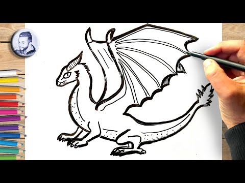 Comment dessiner un dragon facile
