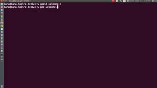 How to run a C program using gcc in linux ubuntu