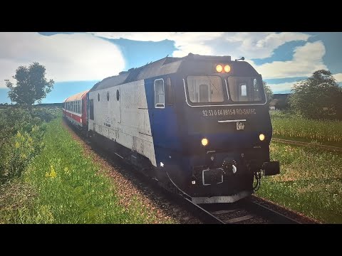 Train Simulator Romania - cu GM 915 la IR 1746 Cluj Napoca - Targu Mures