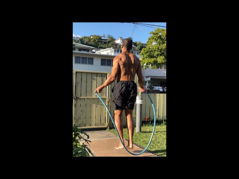 Day 325 FitPro Hawaii Workout- 5 lbs. Crossrope Heavy Jump+Push Ups Intervals-April 8, 2021, 5:33 pm