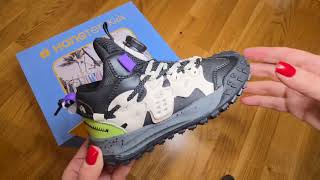 Кроссовки  Hang Ten Kids черные с белым 01