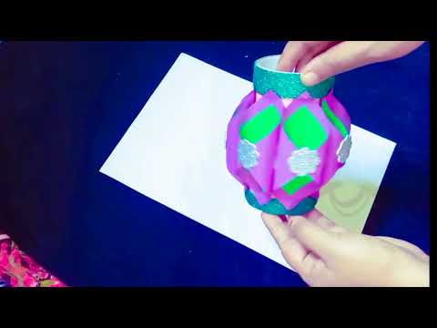 Surprising Paper Flower Vase Tutorial/Handmade Paper Craft