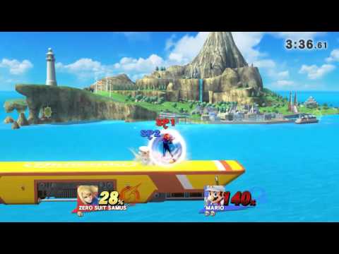 SSBU ZSS vs Mario