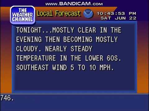 WeatherStar 4000 Simulator: June 22, 2019
