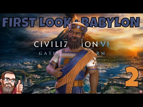 Babylon First Look Gameplay! Civilization 6 - New Frontier Pass. Hammurabi Review on Deity - Ep.2