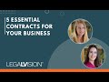 [UK] 5 Essential Contracts for Your Business | LegalVision