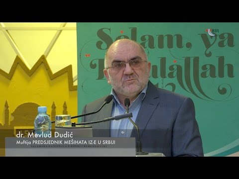Predavanje u sklopu manifestacije „Selam, ya Resulallah“   muftija dr.  Mevlud Dudić
