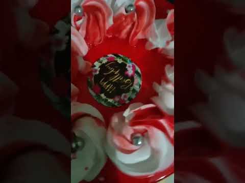 ##very easy ##half kg #strobrry🍓🍓 flavour ##cake disain ##