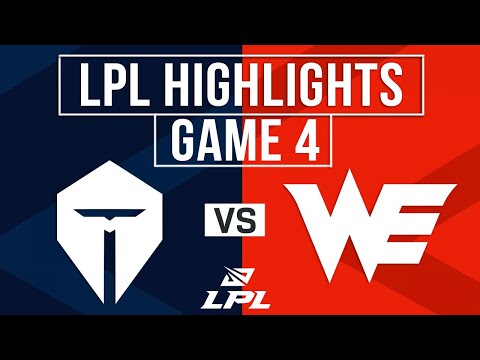 TES vs WE Highlights Game 4 | LPL 2026 Split 1 Play-In Round 1 | Top Esports vs Team WE