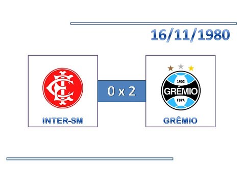 GOLS: Inter de Santa Maria 0 x 2 Grêmio - 16/11/1980 - Campeonato Gaúcho