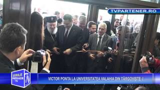 preview picture of video 'VICTOR PONTA LA UNIVERSITATEA VALAHIA DIN TÂRGOVIŞTE  !'