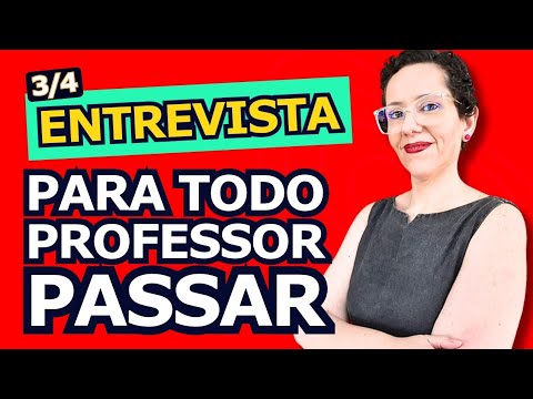 ENTREVISTA de EMPREGO para PROFESSOR l O SEGREDO para ser APROVADA