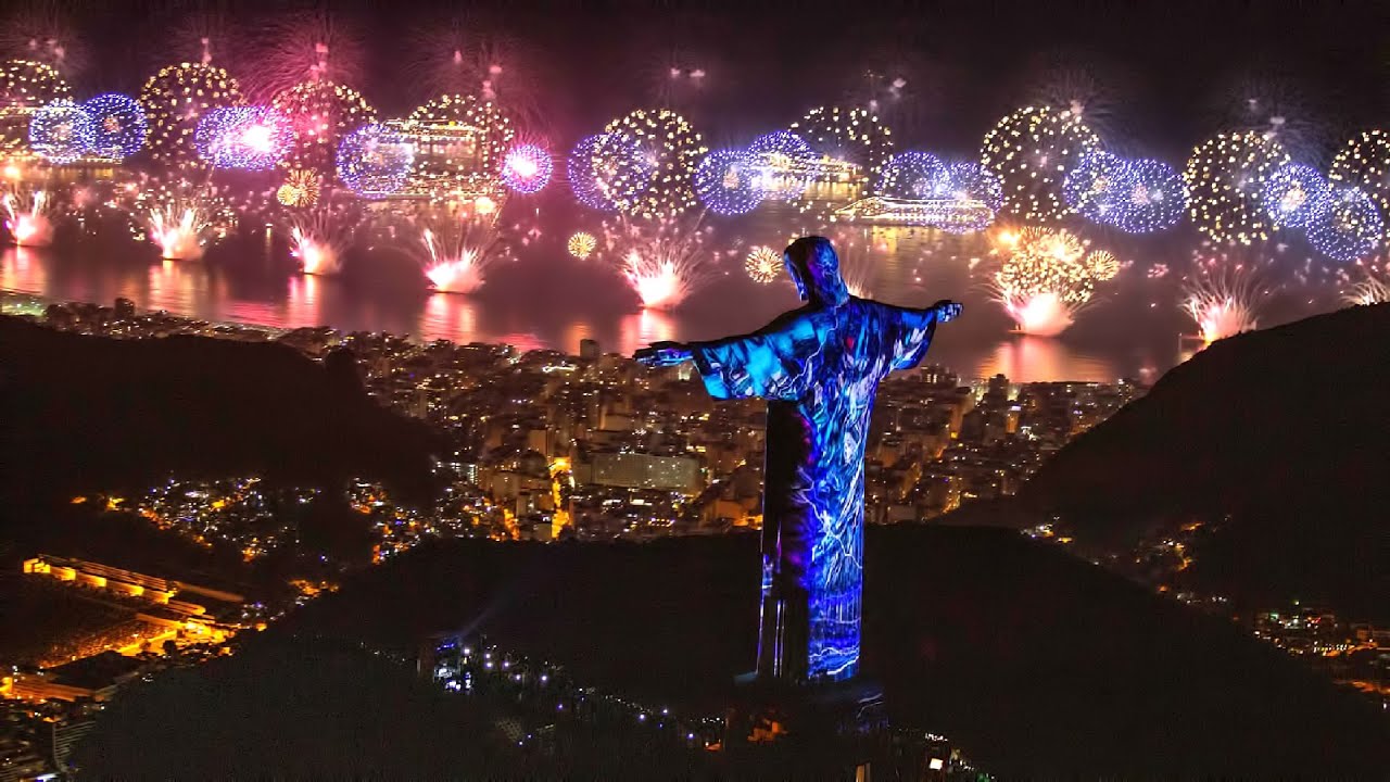 Video Mapping Cristo de Corcovado Réveillon Rio de Janeiro 2019 -2020