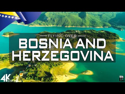 FLYING OVER BOSNIA AND HERZEGOVINA (4K UHD) - Relaxing Music Along With Beautiful Nature Video 4K 🌍