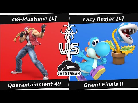 Quarantainment 49 Grand Finals II - OG-Mustaine [L] (Terry) Vs Lazy RazJaz [L] (Yoshi, Plant) - SSBU