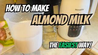 How I Make Almond Milk the EASY Way🥛 (Nut Milk Maker Recipe) No Soaking!