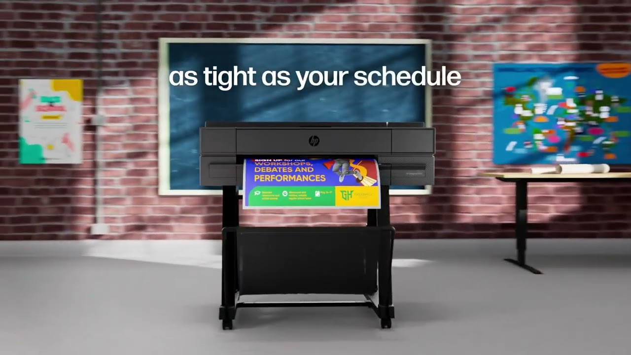 Giới thiệu máy in khổ lớn HP DesignJet T870 24-in Printer