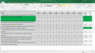 Means & Standard Deviations in Excel