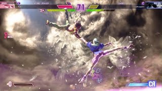 Street Fighter 6_ストーリーモード難易度ハードで、マノンでクリアするまで、ひたすらコンティニューし続けて遊ぶ。